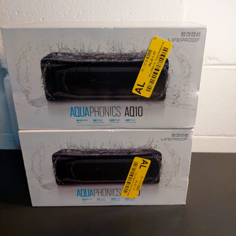 2xBrand New Aquaphonics AQ10 Waterproof, Rugged Bad Ass BT Speakers.  $350 MSRP